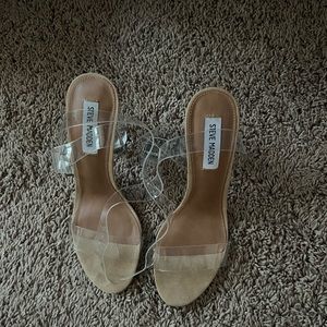 Steven Madden clear heels